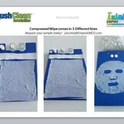 Compressed Wipe comes 3 different sizes for a variety of applications.